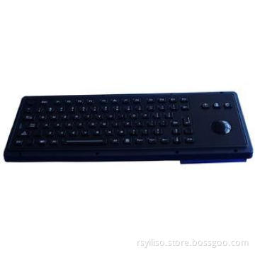 Industrial Trackball Black Metal Keyboards Compact Format W
